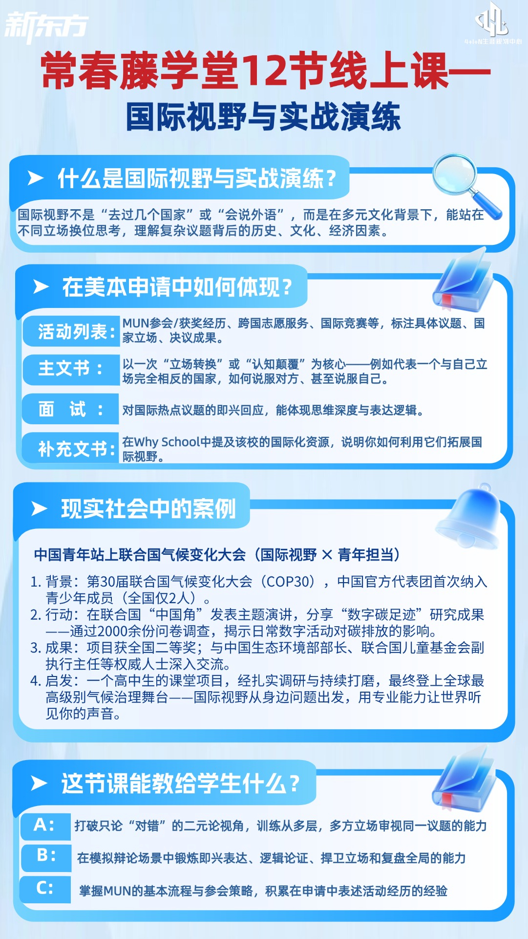 杭州新东方 美国本科留学 | 打破二元论视角：在常春藤学堂线上课中培养国际视野