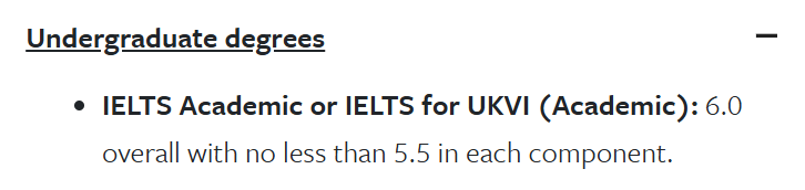 2026QS世界前100英国大学雅思要求全览！