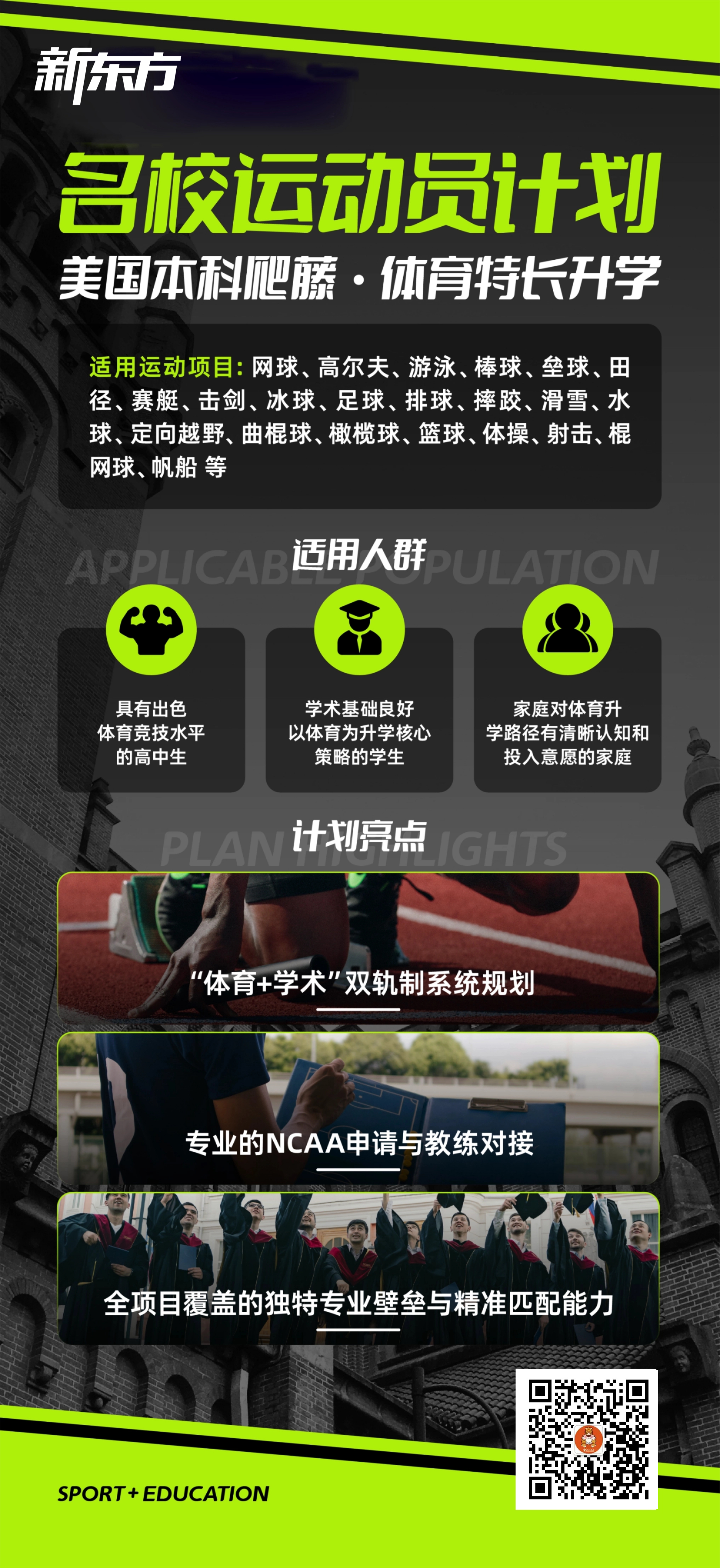 名校运动员计划——美国本科体育特长升学