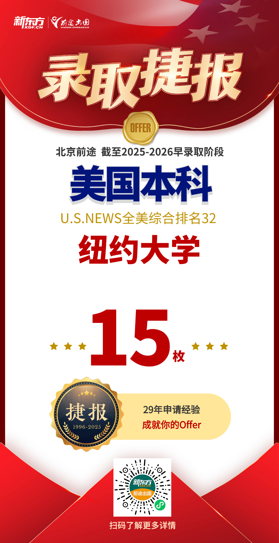 纽约大学本科录取+15！全力准备，梦想终会到达！