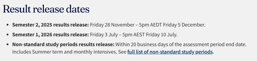 墨尔本大学Final全部成绩可查！这些情况一定要及时处理！