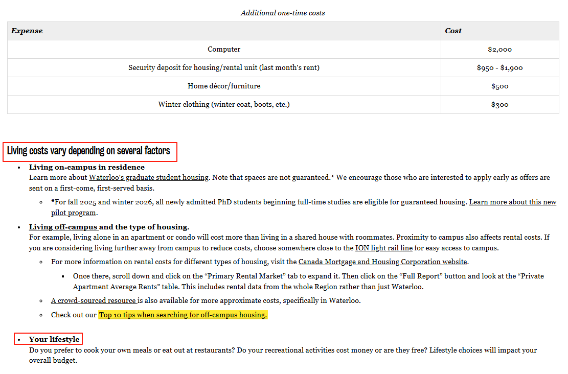 听说加拿大硕士一年费用比本科少？