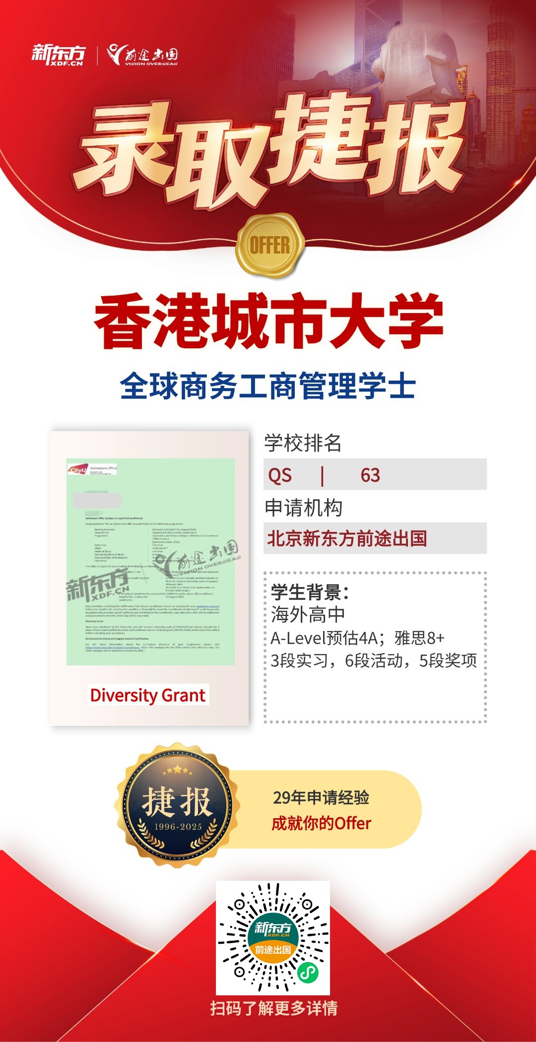 QS百强港校共获20枚！更有港科大超10w港币带奖录取！