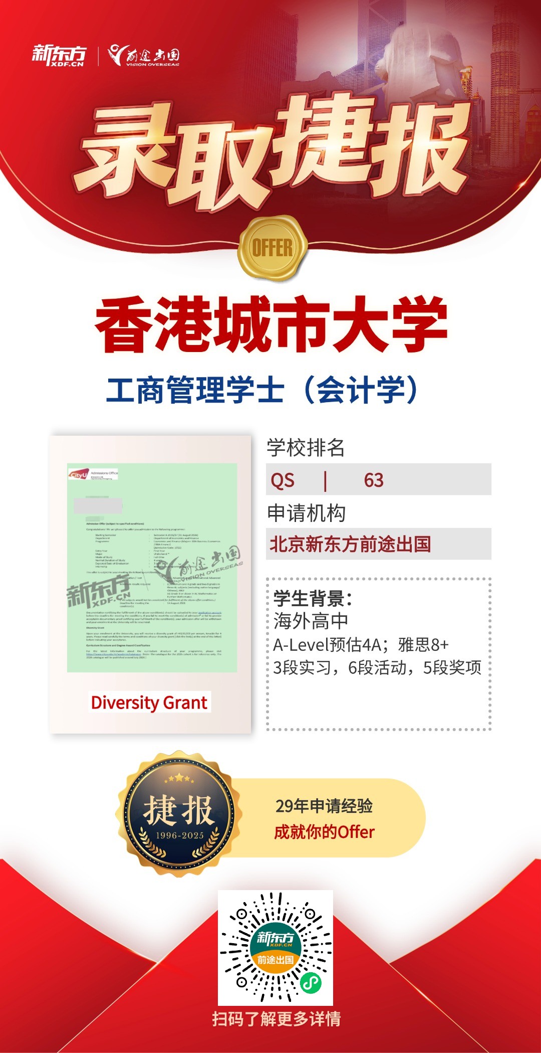 QS百强港校共获20枚！更有港科大超10w港币带奖录取！