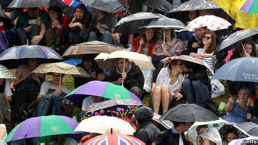 伦敦奥运期间下雨“换票不退票”（图）