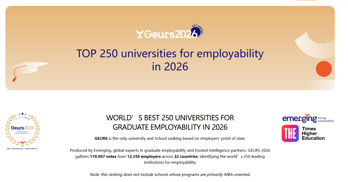 新鲜出炉！快来看看究竟哪所院校才是雇主的“心头好”~