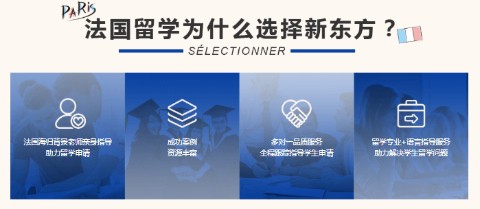 从选校到选课全程开挂！新东方前途出国法国留学定制