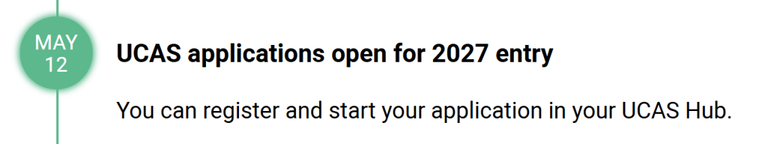 UCAS发布2027英本申请时间轴！将严格执行“默认拒绝”环节...