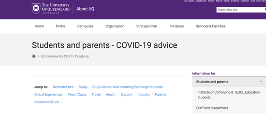 图片来源：昆士兰大学官网
