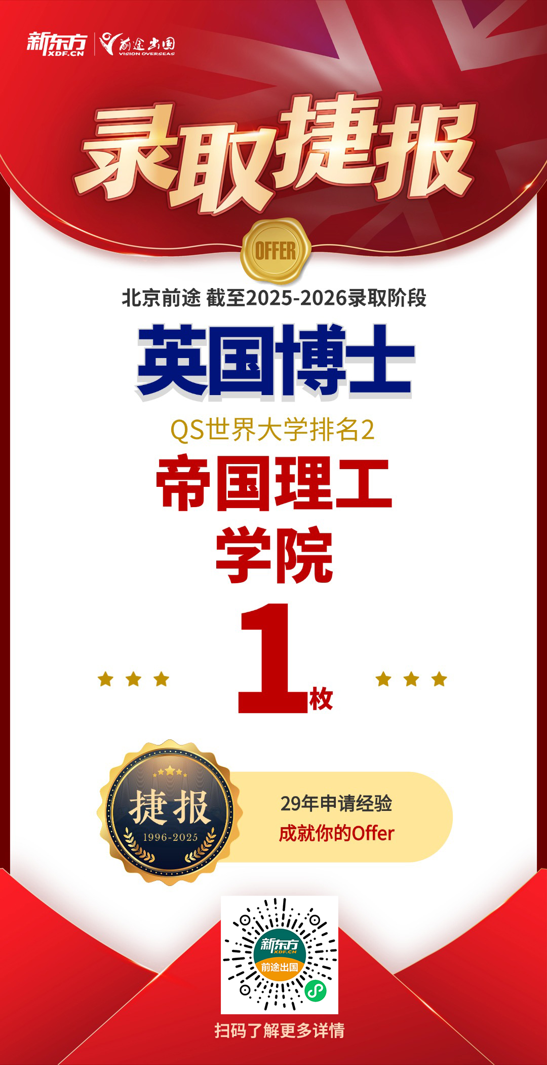 以专业托举梦想！收获IC硕博录取14枚，LSE硕士录取5枚！
