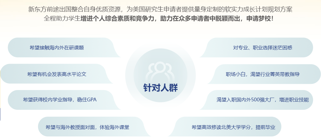 美国申研不止看 GPA！新东方软实力成长计划
