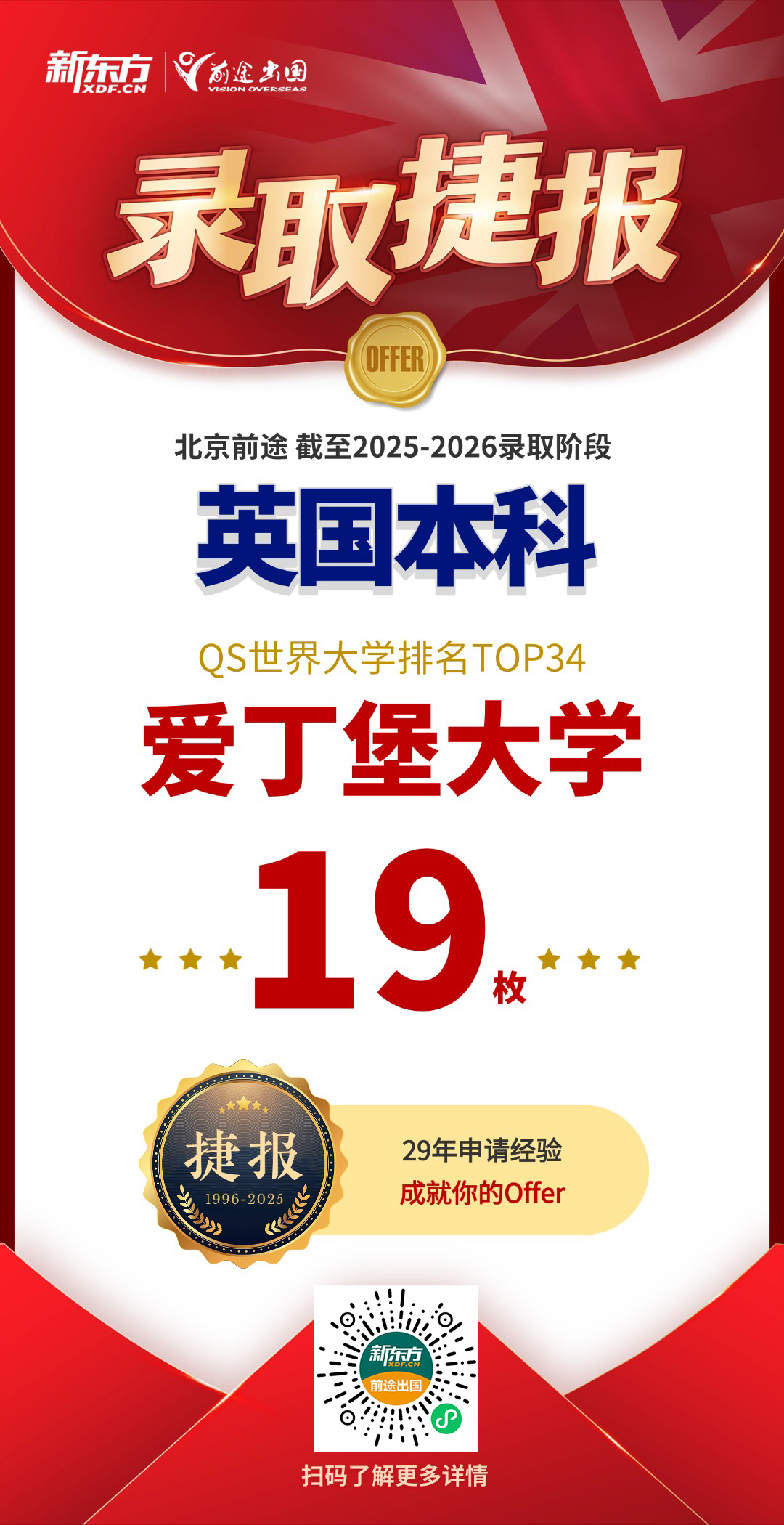 英本录取刷新战绩！QS百强298枚，G5院校面邀25枚！