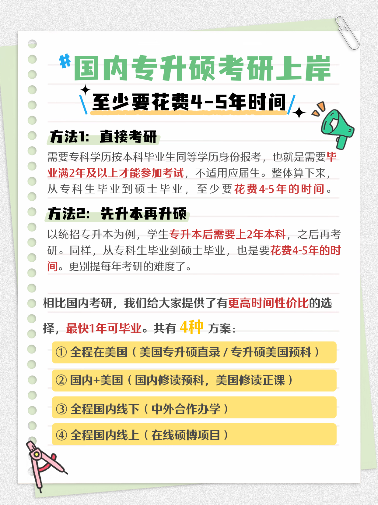 【安徽留学】专科生逆袭指南：26Fall美国专升硕4大路径，最快1年拿硕士！