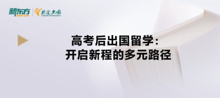 高考后出国留学：开启新程的多元路径