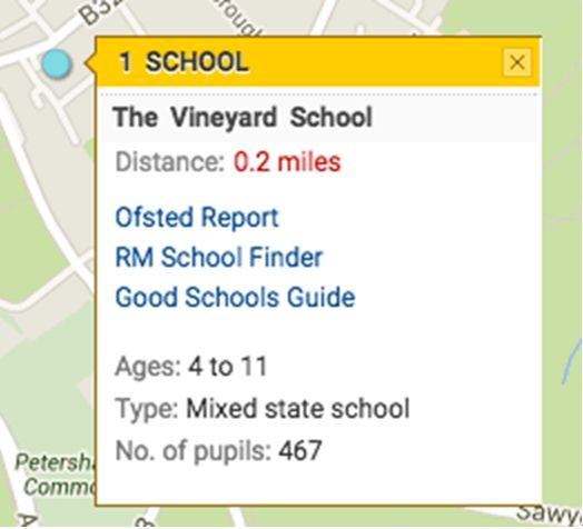 鼠标点击每个学校，会有相应学校的介绍