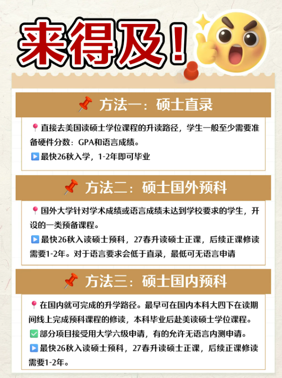 考研后准备美国留学，来得及吗？