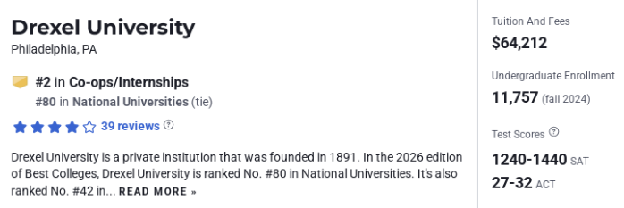 2026USNews发布全美实习机会多的大学榜单！