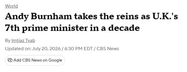 英国新首相上任！留学生要注意了！