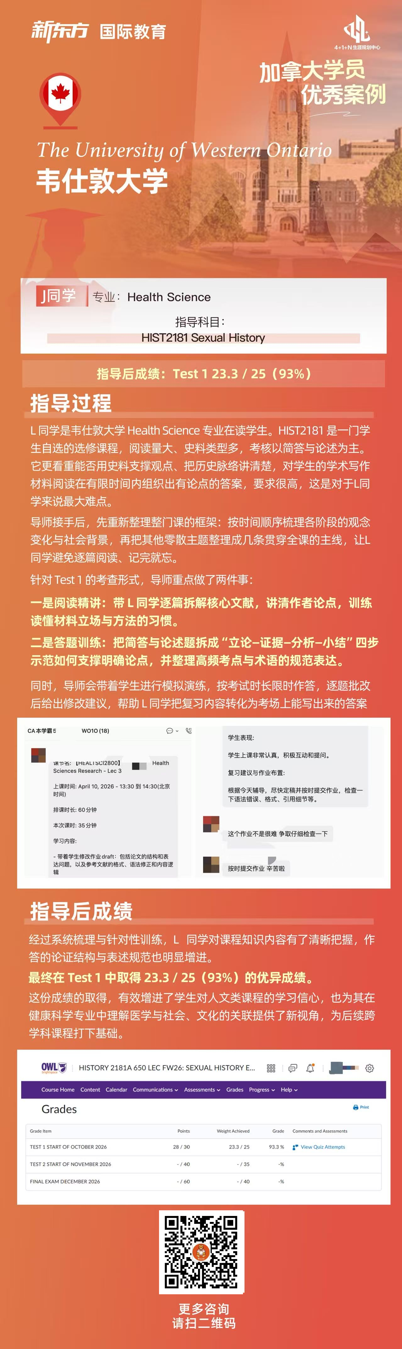 杭州新东方 加拿大本科留学 | 文科选修课如何应对考核？从一份历史课辅导案例看学术支持的方式