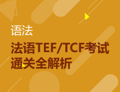 法语TEF/TCF考试通关全解析-语法
