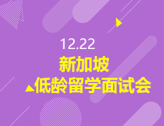 12.22丨新加坡低龄留学面试会—助力个性化申请规划