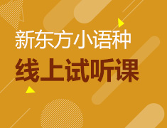 新东方小语种线上试听课