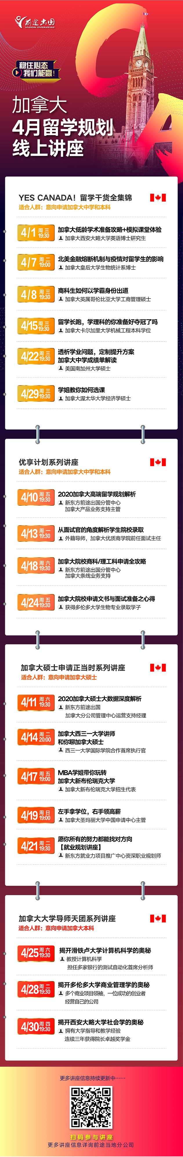 4月加拿大留学活动