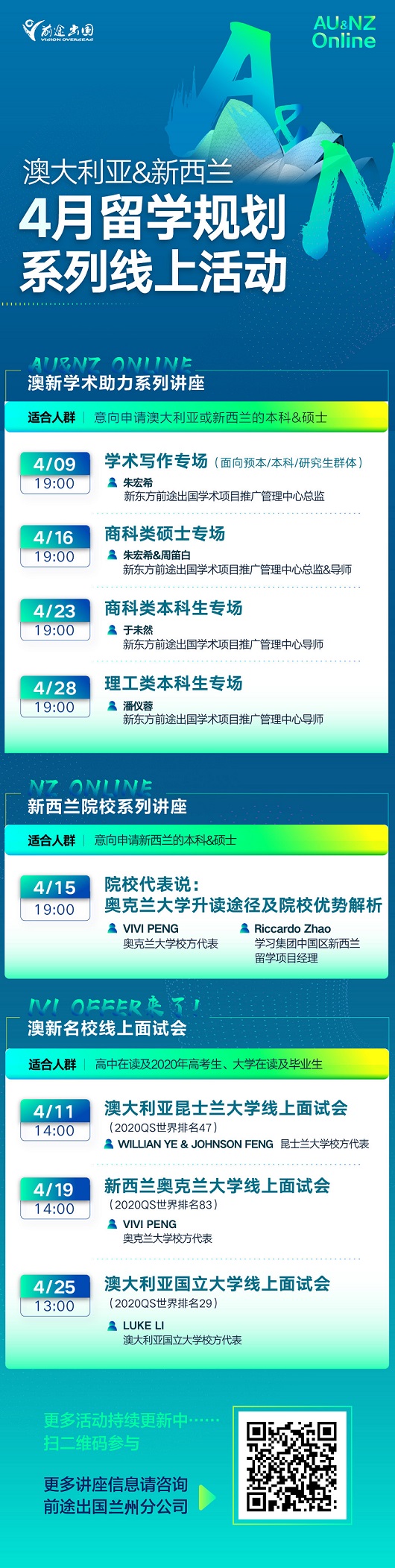 4月澳新留学活动