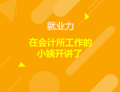 就业力—在会计所工作的小姨开讲了