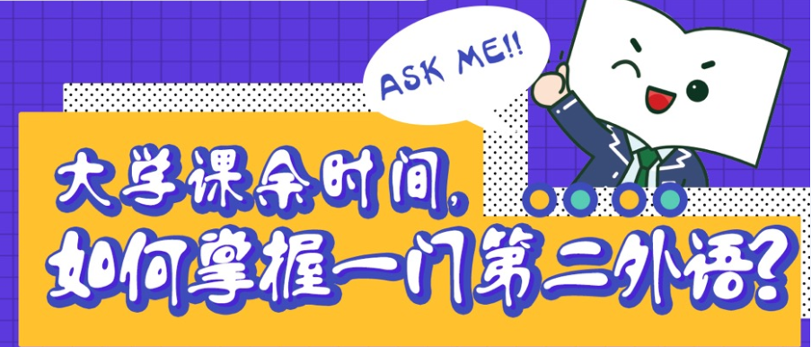 大学课余时间，如何掌握一门第二外语？