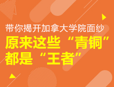 原来这些“青铜”都是“王者”带你揭开加拿大学院面纱