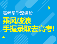 乘风破浪手握录取去高考!—高考留学双保险