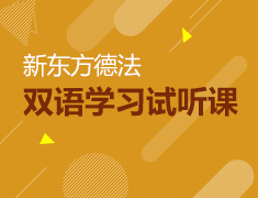 新东方德法双语学习试听课