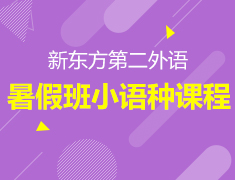 新东方第二外语 暑期班