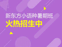 新东方小语种暑期班火热招生中