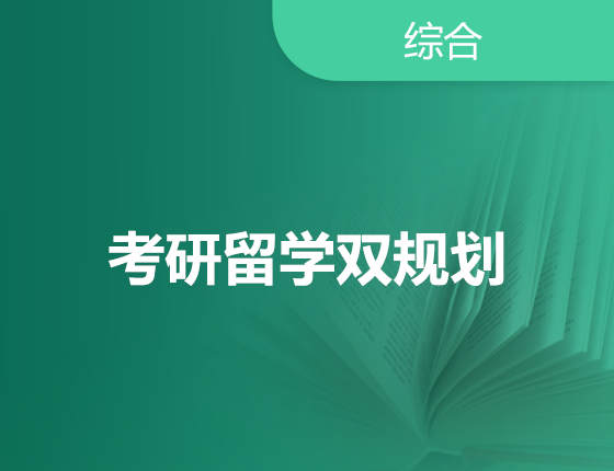 考研留学双规划