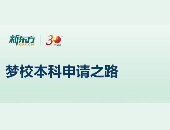梦校本科申请之路
