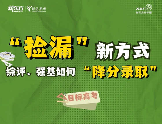 综评、强基如何“降分录取”