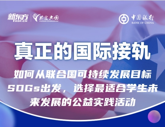 真正的国际接轨如何从联合国可持续发展目标SDGs出发，选择最适合学生未来发展的公益实践活动