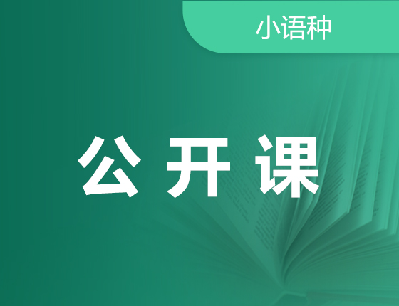08.25|小语种公开课