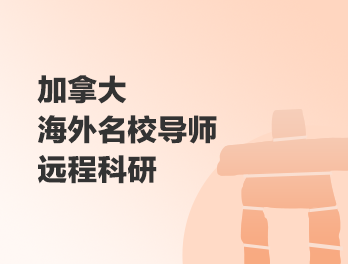海外名校导师远程科研
