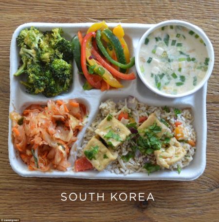 韩国校园午餐