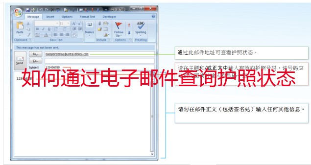 邮件查询护照状态