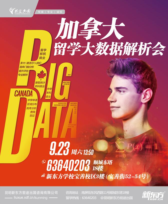 加拿大留学大数据解析 昆明新东方前途出国 加拿大留学大数据解析 昆明新东方前途出国