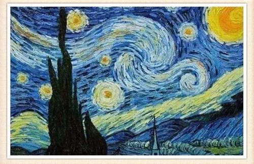 前途出国梵高星空星月夜 前途出国梵高星空星月夜