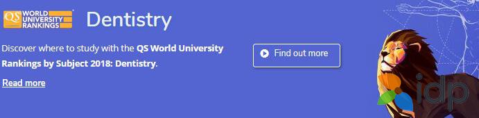 2018QS世界大学学科排名之澳洲大学牙医学专业排名