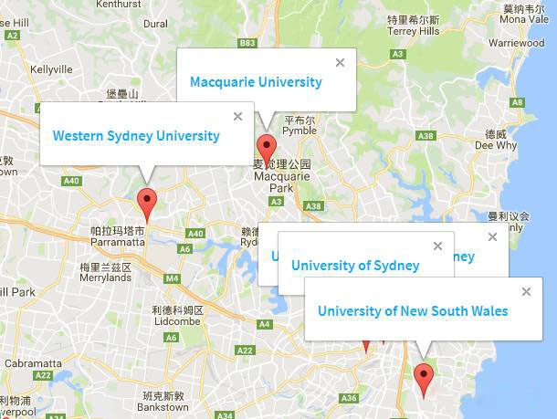 干货!澳洲各州大学校区地理位置详解 干货!澳洲各州大学校区地理位置详解