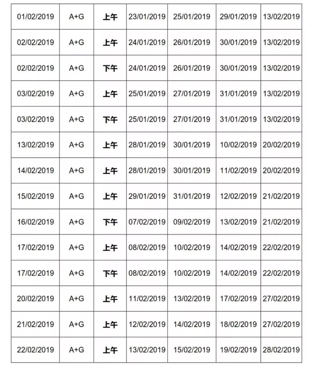2019年1-3月雅思考试安排时间表