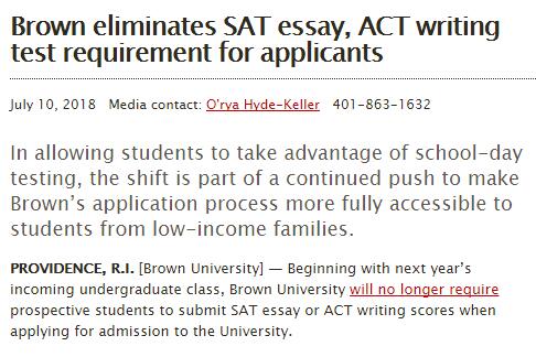 美国大学取消SAT/ACT写作要求 是不是可以不考了呢