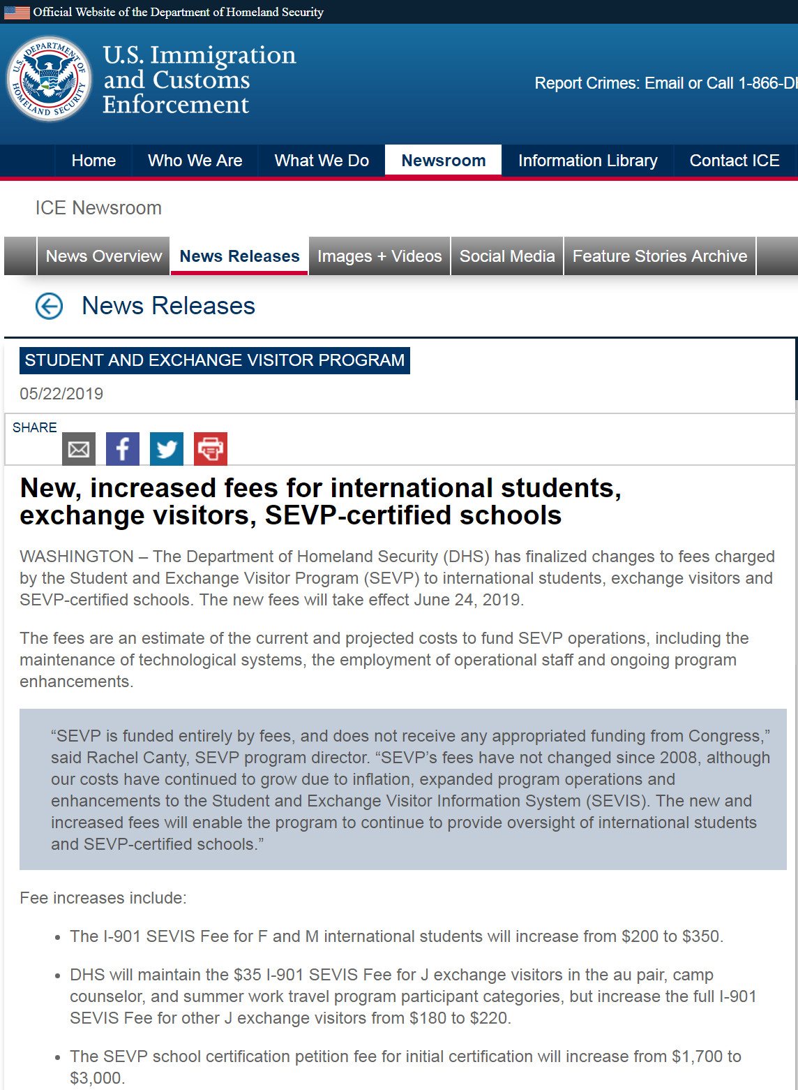 美国签证新政策:F1学签SEVIS费涨价! 美国签证新政策:F1学签SEVIS费涨价!